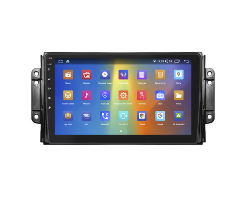 Штатная магнитола Lesko для Chery Tiggo 2 I 2016-2020 экран 9" 2/32Gb CarPlay 4G Wi-Fi GPS Prime