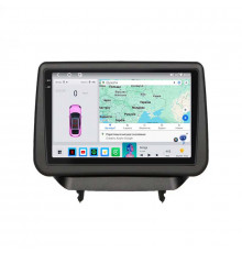 Штатная магнитола Lesko для Mazda Demio IV (DJ) 2014-2019 экран 9" 4/64 QLED CarPlay 4G Wi-Fi GPS 360 Prime