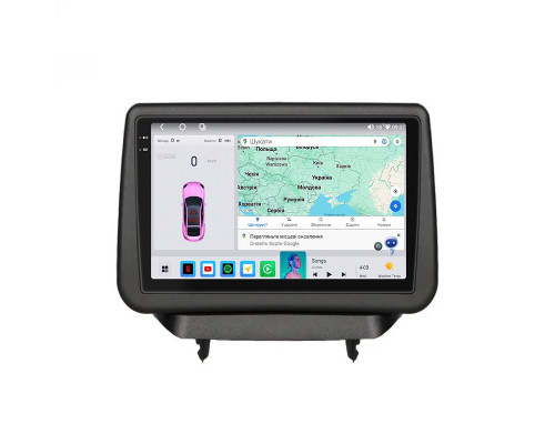Штатная магнитола Lesko для Mazda Demio IV (DJ) 2014-2019 экран 9" 4/64 QLED CarPlay 4G Wi-Fi GPS 360 Prime