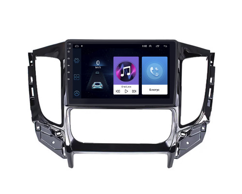 Штатная магнитола Lesko для Mitsubishi Pajero Sport III ver. 2 2015-2019 экран 9" 1/16Gb Wi-Fi GPS Base