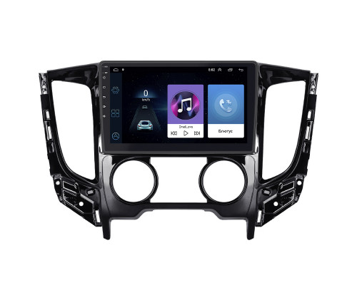 Штатная магнитола Lesko для Mitsubishi Pajero Sport III ver.1 2015-2019 экран 9" 1/16Gb Wi-Fi GPS Base