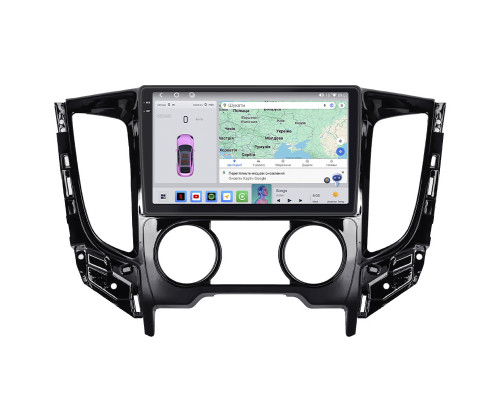 Штатная магнитола Lesko для Mitsubishi Pajero Sport III ver.1 2015-2019 экран 9" 4/64 QLED CarPlay 4G Wi-Fi GPS 360 Prime