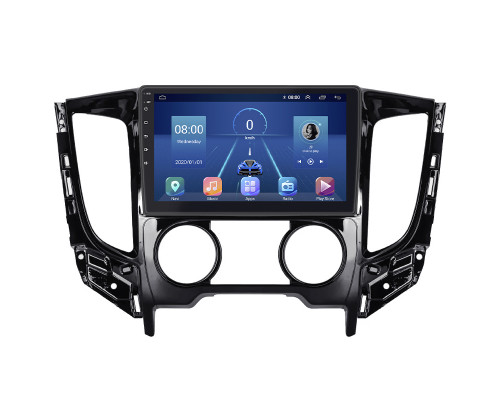 Штатная магнитола Lesko для Mitsubishi Pajero Sport III ver.1 2015-2019 экран 9" 2/32Gb 4G Wi-Fi GPS Top