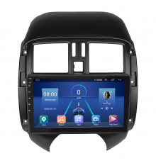 Штатная магнитола Lesko для Nissan Almera III (G15) 2012-2018 экран 9" 4/32Gb 4G Wi-Fi GPS Top