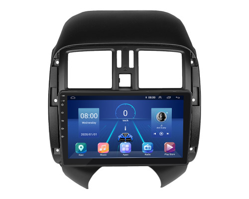 Штатная магнитола Lesko для Nissan Almera III (G15) 2012-2018 экран 9" 4/32Gb 4G Wi-Fi GPS Top