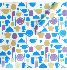 Самоклеющаяся пленка на бумажной основе 0,45х10м х 0,07мм Яркая кухня SW-00000795