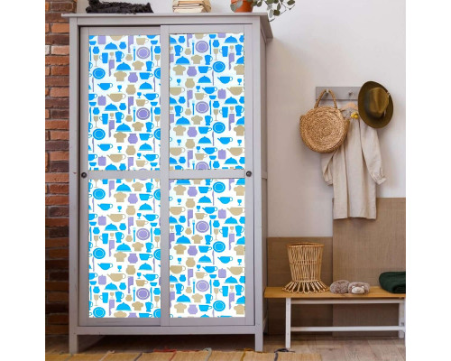 Самоклеющаяся пленка на бумажной основе 0,45х10м х 0,07мм Яркая кухня SW-00000795