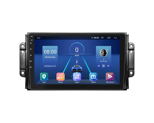 Штатная магнитола Lesko для Chery Tiggo 2 I 2016-2020 экран 9" 6/128Gb 4G Wi-Fi GPS Top