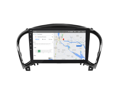 Штатная магнитола Lesko для Nissan Juke I Рестайлинг 2014-2019 экран 9" 4/32Gb 4G Wi-Fi GPS Top