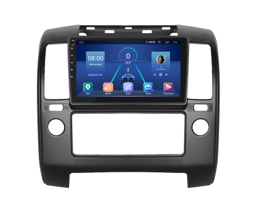 Штатная магнитола Lesko для Nissan Navara (Frontier) III (D40) 2004-2010 экран 9" 4/32Gb 4G Wi-Fi GPS Top