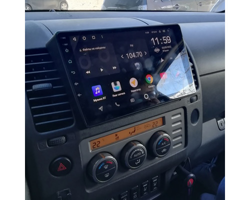 Штатная магнитола Lesko для Nissan Navara (Frontier) III (D40) ver 2 2005-2010 экран 9" 4/32Gb 4G Wi-Fi GPS Top
