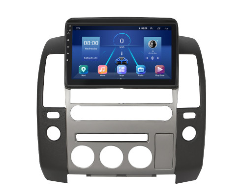 Штатная магнитола Lesko для Nissan Navara (Frontier) III (D40) Рестайлинг 2010-2015 экран 9" 4/32Gb 4G Wi-Fi GPS Top