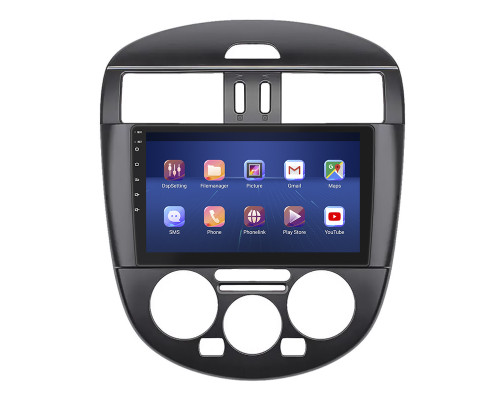 Штатная магнитола Lesko для Nissan Pulsar VI (C13) Manual AC 2014-2018 экран 9" 4/32Gb 4G Wi-Fi GPS Top