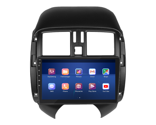 Штатная магнитола Lesko для Nissan Versa II 2012-2014 экран 9" 4/32Gb 4G Wi-Fi GPS Top