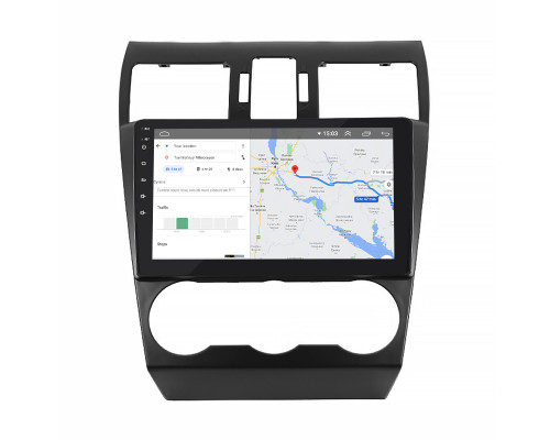 Штатная магнитола Lesko для Subaru Impreza IV 2011-2015 экран 9" 4/32Gb 4G Wi-Fi GPS Top