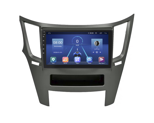 Штатная магнитола Lesko для Subaru Legacy V Рестайлинг 2012-2014 экран 9" 4/32Gb 4G Wi-Fi GPS Top