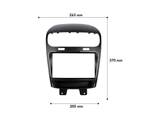 Штатный комплект переходная рамка Dodge Journey 2011-2020 Fiat Freemont 2011-2016 (0000) 9" + адаптер питания