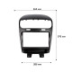 Штатный комплект переходная рамка Dodge Journey 2011-2020 Fiat Freemont 2011-2016 (0000) 9" + адаптер питания