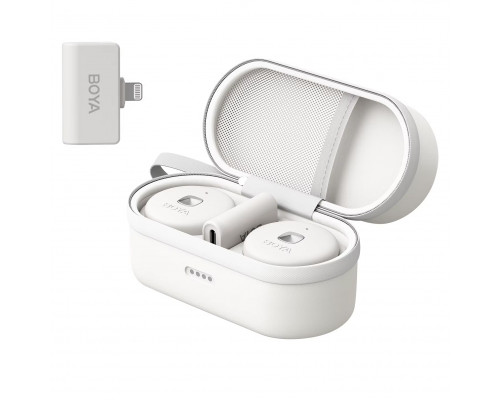 Мікрофон петличний бездротовий BOYA Omic-D (Lightning) white