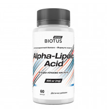 Альфа-ліпоєва кислота, Alpha Lipoic Acid, Biotus, 60 капсул