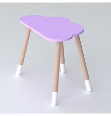 Детский столик облачка 46х70х40, трюмо для девочек до 7 лет, фиолетовый
