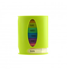 Таблетница органайзер для таблеток FY-8826 на 7 отделений Green