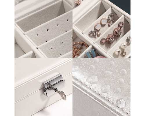 Шкатулка Casegrace SP-01155 для украшений и ювелирных изделий драгоценностей White
