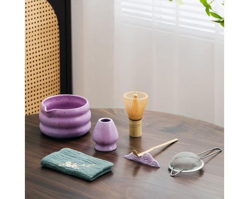 Набор Matcha SD5458 для приготовления чая матча 7 предметов Purple