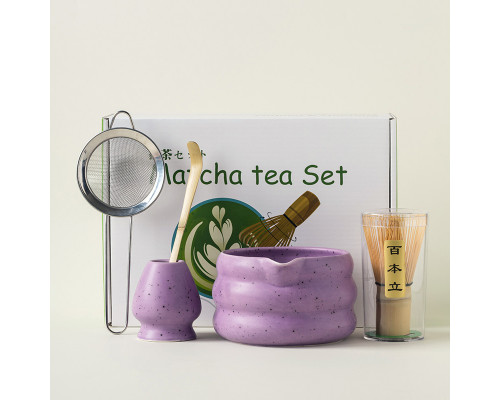 Набор Matcha SD5458 для приготовления чая матча 7 предметов Purple