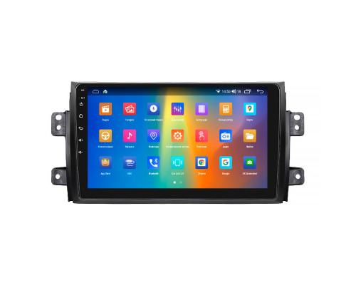 Штатная магнитола Lesko для Fiat Sedici  2005-2014 экран 9" 2/32Gb CarPlay 4G Wi-Fi GPS Prime