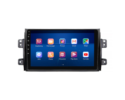 Штатная магнитола Lesko для Fiat Sedici  2005-2014 экран 9" 2/32Gb 4G Wi-Fi GPS Top