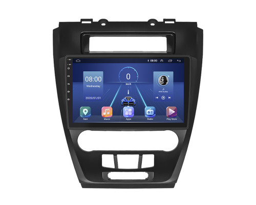 Штатная магнитола Lesko для Ford Fusion I Рестайлинг 2009-2012 экран 10" 4/64Gb 4G Wi-Fi GPS Top