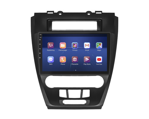 Штатная магнитола Lesko для Ford Fusion I Рестайлинг 2009-2012 экран 10" 4/64Gb 4G Wi-Fi GPS Top