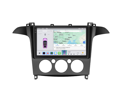 Штатная магнитола Lesko для Ford Galaxy II Рестайлинг ver 2 2010-2015 экран 9" 4/64 QLED CarPlay 4G Wi-Fi GPS 360 Prime