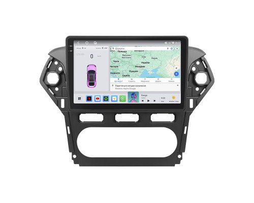 Штатная магнитола Lesko для Ford Mondeo IV Рестайлинг 2010-2014 экран 10" 4/64 QLED CarPlay 4G Wi-Fi GPS 360 Prime