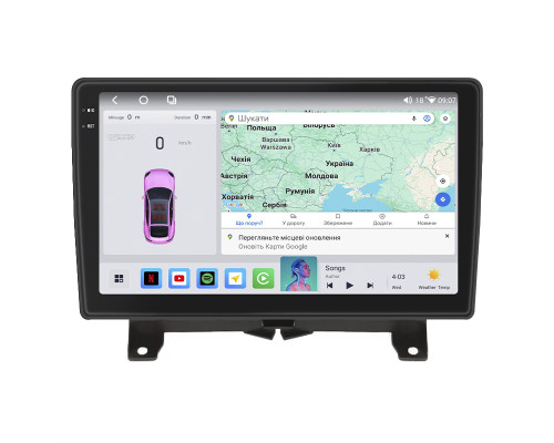 Штатная магнитола Lesko для Land Rover Range Rover Sport I 2005-2009 экран 9" 4/64 QLED CarPlay 4G Wi-Fi GPS 360 Prime