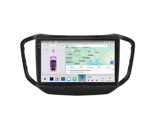 Штатная магнитола Lesko для Chery Tiggo 5 I 2014-2016 экран 10" 4/64 QLED CarPlay 4G Wi-Fi GPS 360 Prime