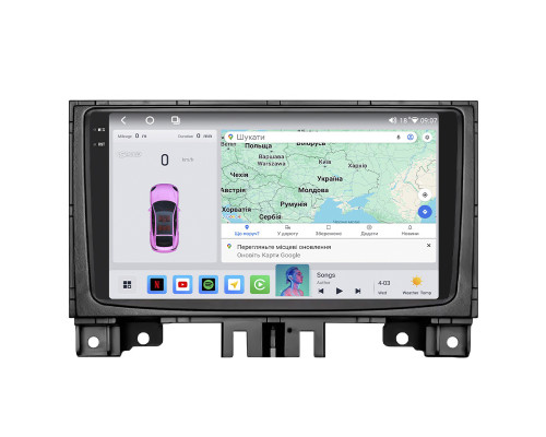 Штатная магнитола Lesko для Mercedes-Benz Sprinter II (W906) Рестайлинг  2014-2018 экран 9" 4/64 QLED CarPlay 4G Wi-Fi GPS 360 Prime