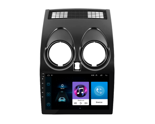 Штатная магнитола Lesko для Nissan Qashqai I 2006-2010 экран 9" 1/16Gb Wi-Fi GPS Base