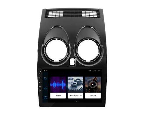 Штатная магнитола Lesko для Nissan Qashqai I 2006-2010 экран 9" 1/16Gb Wi-Fi GPS Base