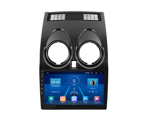 Штатная магнитола Lesko для Nissan Qashqai I 2006-2010 экран 9" 6/128Gb 4G Wi-Fi GPS Top