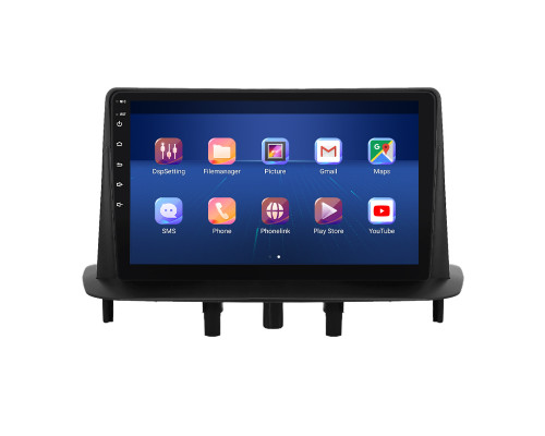 Штатная магнитола Lesko для Renault Fluence I Рестайлинг 2012-2017 экран 9" 2/32Gb 4G Wi-Fi GPS Top