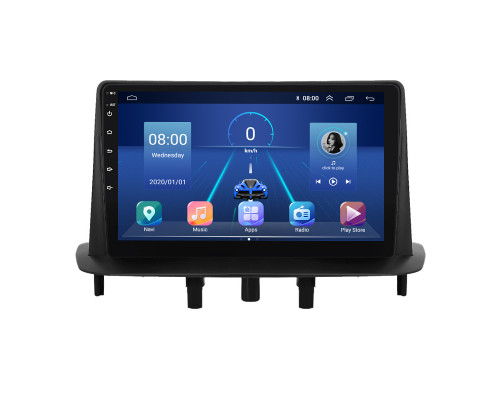 Штатная магнитола Lesko для Renault Fluence I Рестайлинг 2012-2017 экран 9" 4/64Gb 4G Wi-Fi GPS Top