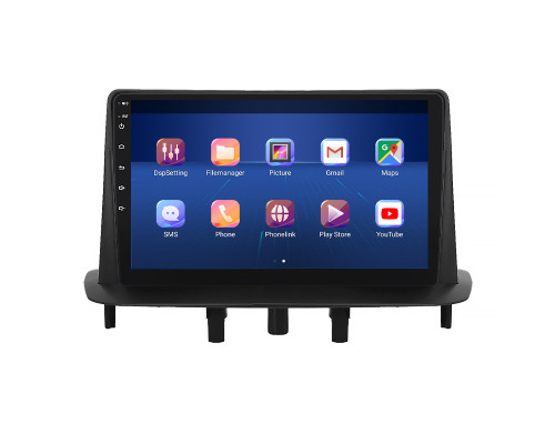 Штатная магнитола Lesko для Renault Megane III 2008-2014 экран 9" 6/128Gb 4G Wi-Fi GPS Top