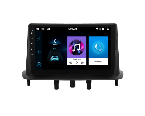 Штатная магнитола Lesko для Renault Megane III Рестайлинг 2 2014-2016 экран 9" 1/16Gb Wi-Fi GPS Base