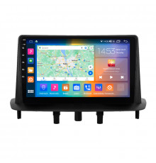 Штатная магнитола Lesko для Renault Megane III Рестайлинг 2 2014-2016 экран 9" 2/32Gb CarPlay 4G Wi-Fi GPS Prime