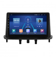 Штатная магнитола Lesko для Renault Megane III Рестайлинг 2 2014-2016 экран 9" 2/32Gb 4G Wi-Fi GPS Top