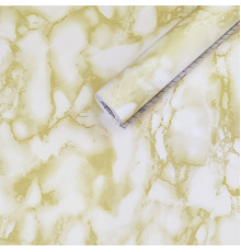 Самоклеющаяся пленка 0,45х10м х 0,07мм Желтый мрамор SW-00000816