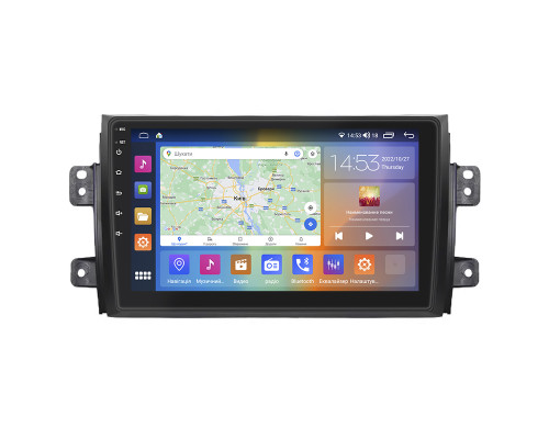 Штатная магнитола Lesko для Suzuki SX4 I (Classic) 2006-2009 экран 9" 2/32Gb CarPlay 4G Wi-Fi GPS Prime