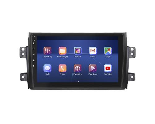 Штатная магнитола Lesko для Suzuki SX4 I (Classic) 2006-2009 экран 9" 2/32Gb 4G Wi-Fi GPS Top